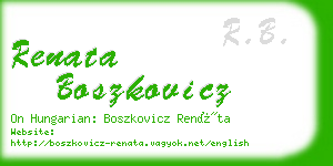 renata boszkovicz business card